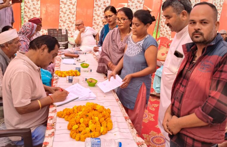 जनता का विकास है मेरी पहली प्राथमिकता: तिलक राज बेहड़