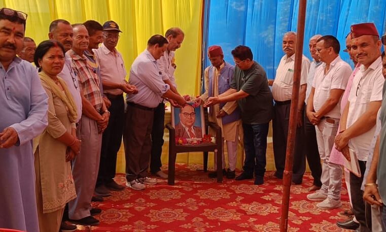 शांतिपुरी मे धूमधाम से मनाई डॉ भीमराव अम्बेटकर जयंती