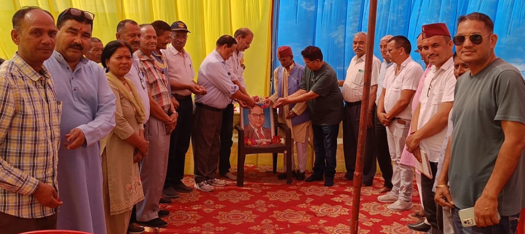 शांतिपुरी मे धूमधाम से मनाई डॉ भीमराव अम्बेटकर जयंती