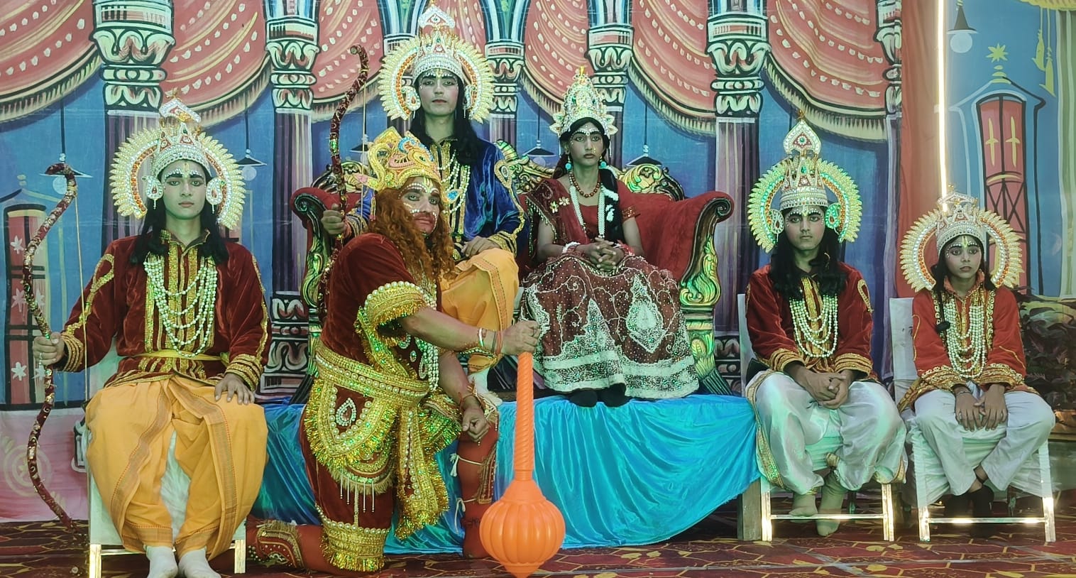 शांतिपुरी मे श्रीराम के राज्यभिषेक के साथ हुआ रामलीला का समापन